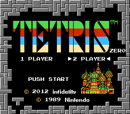 Tetris Zero (2-Player Hack) Title Screen